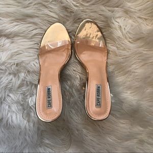 Clear Heels with ankle strap